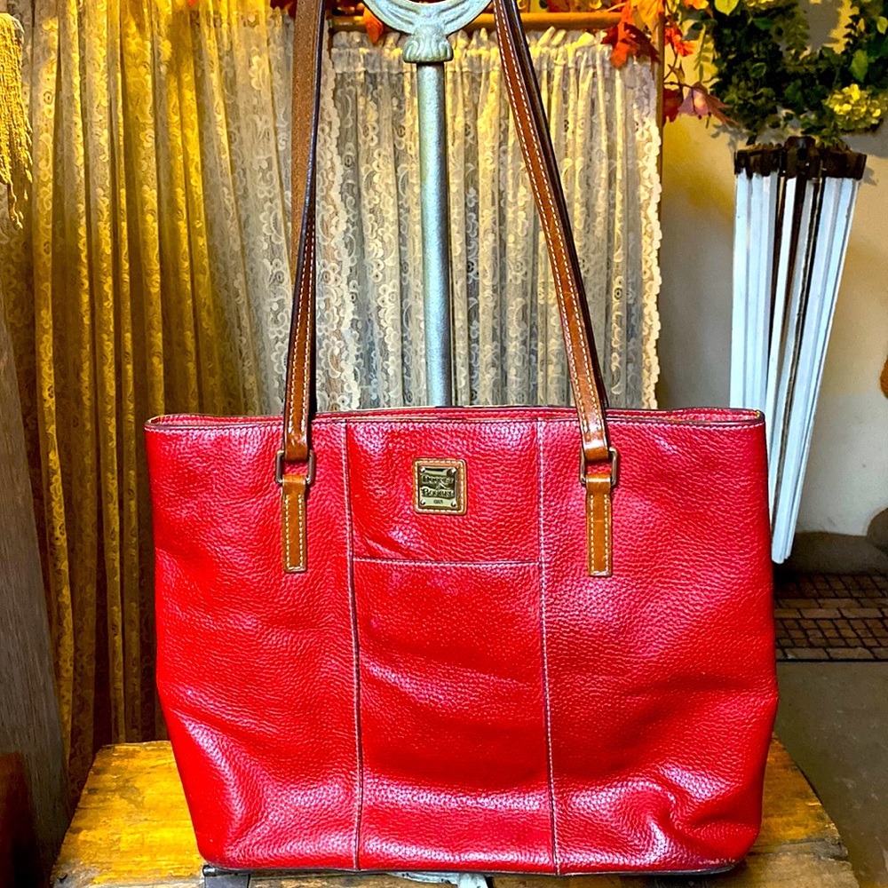 Dooney and Bourke Leather Red Tote